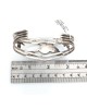 Navajo Sterling Silver Multi-Stone Chip Inlay Roadrunner Bracelet